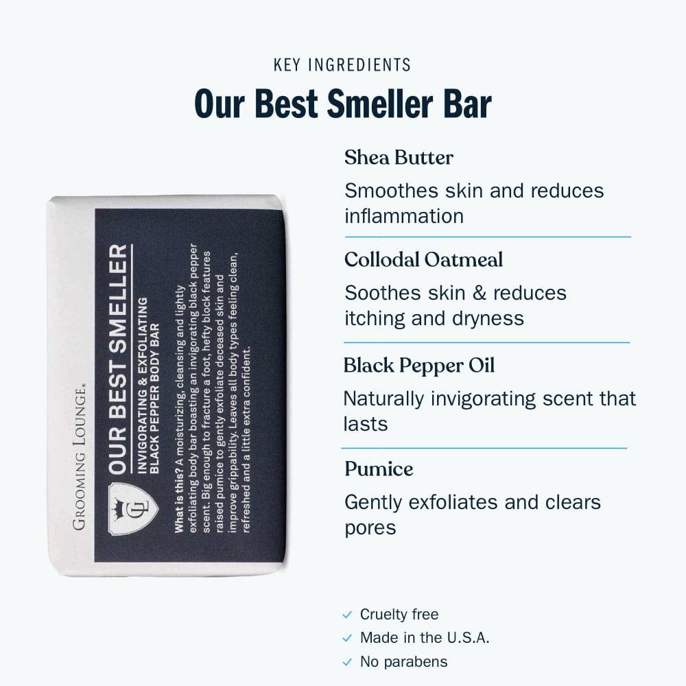 Grooming Lounge Our Best Smeller Exfoliating Body Bar