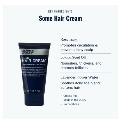 Grooming Lounge Some Hair Cream - Best Hair Styling Lotion For Men